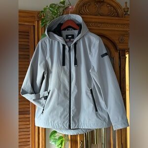 DKNY size L hooded spring jacket.